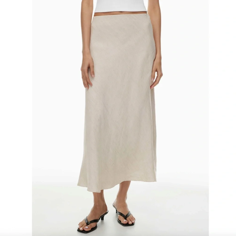 Babaton - Slip Linen Maxi Skirt (NWOT) - Picture 1 of 4